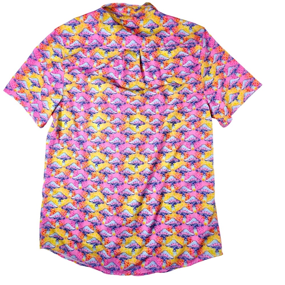 WeSC Unisex Odens Shrooms Trip Sm & LG Couple AOP Print Shirt Psychedelic Lot - Picture 10 of 13